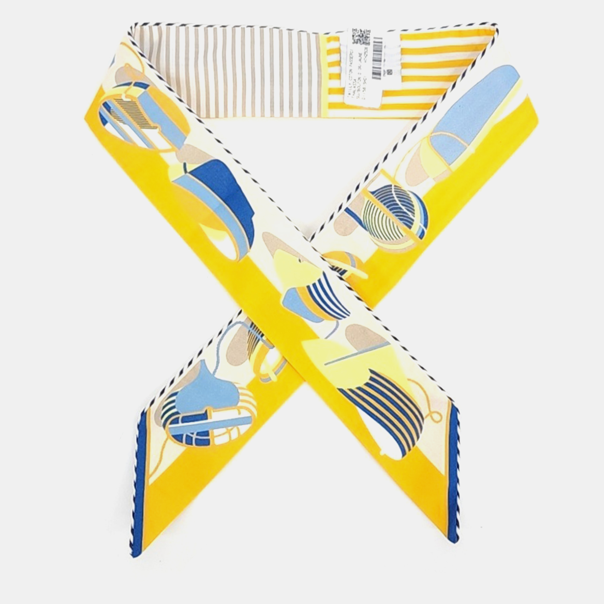

Hermès Multicolor Cotton Twilly scarf