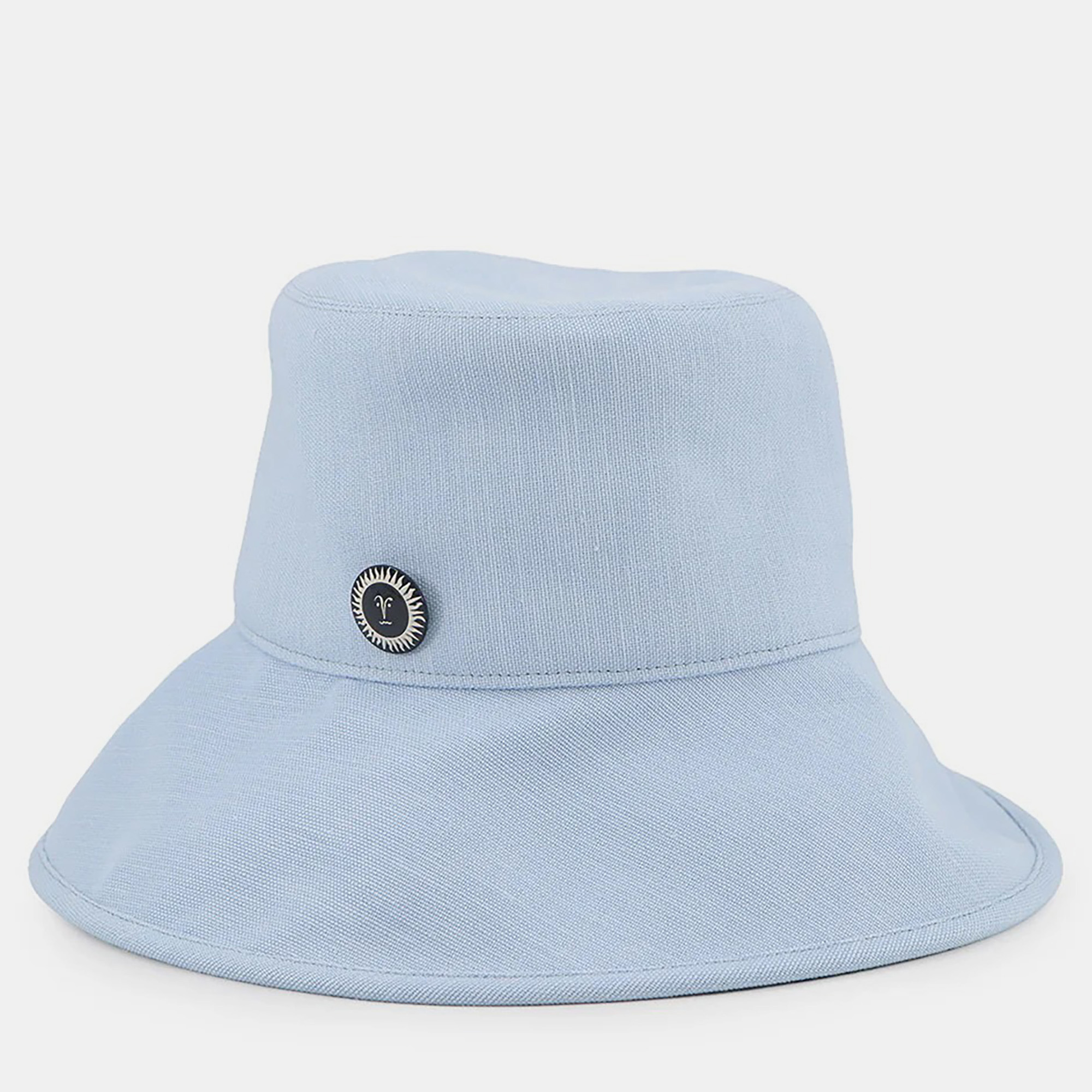 

Hermes Gaelle  Light Blue Hemp Cotton Polyurethane Bucket Hat