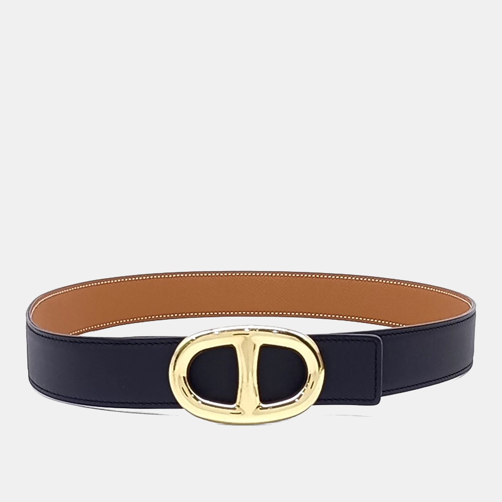 

Hermès Leather Chandal Reversible Belt (X), Multicolor