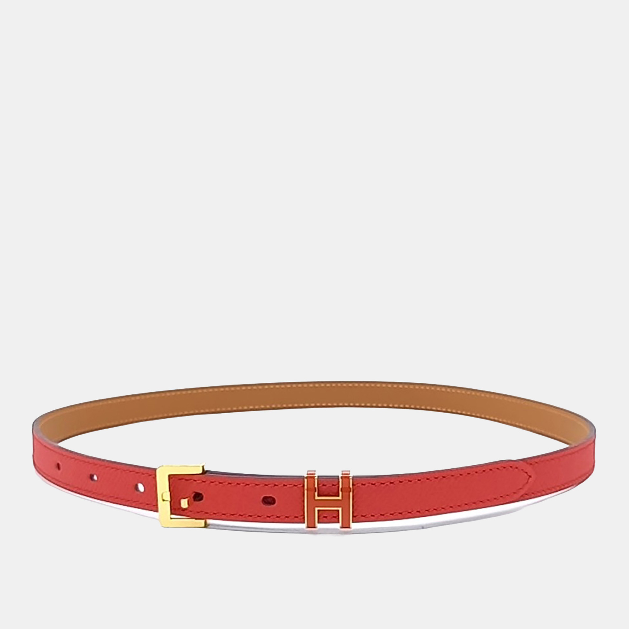 

Hermès Leather Pop H Belt (Y), Red