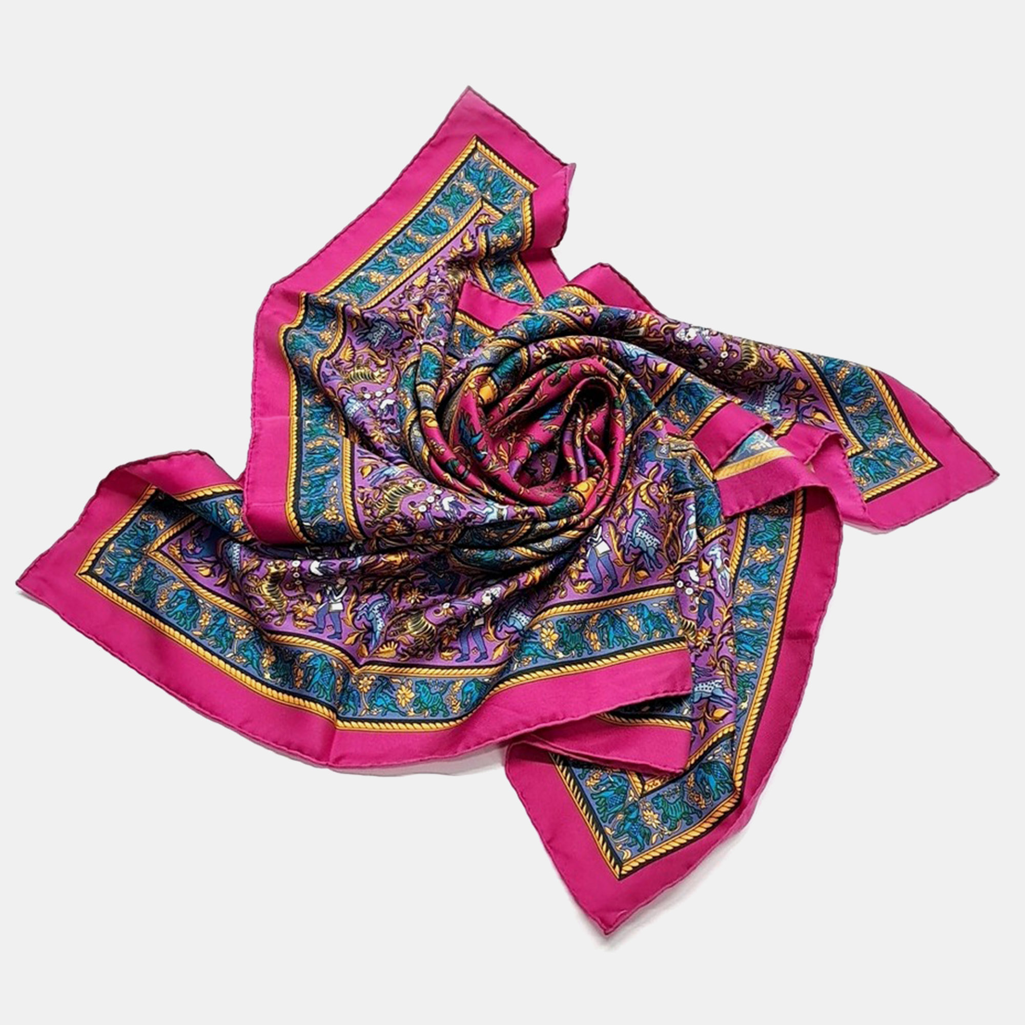 Pre Owned Hermès Multicolor Silk scarf
