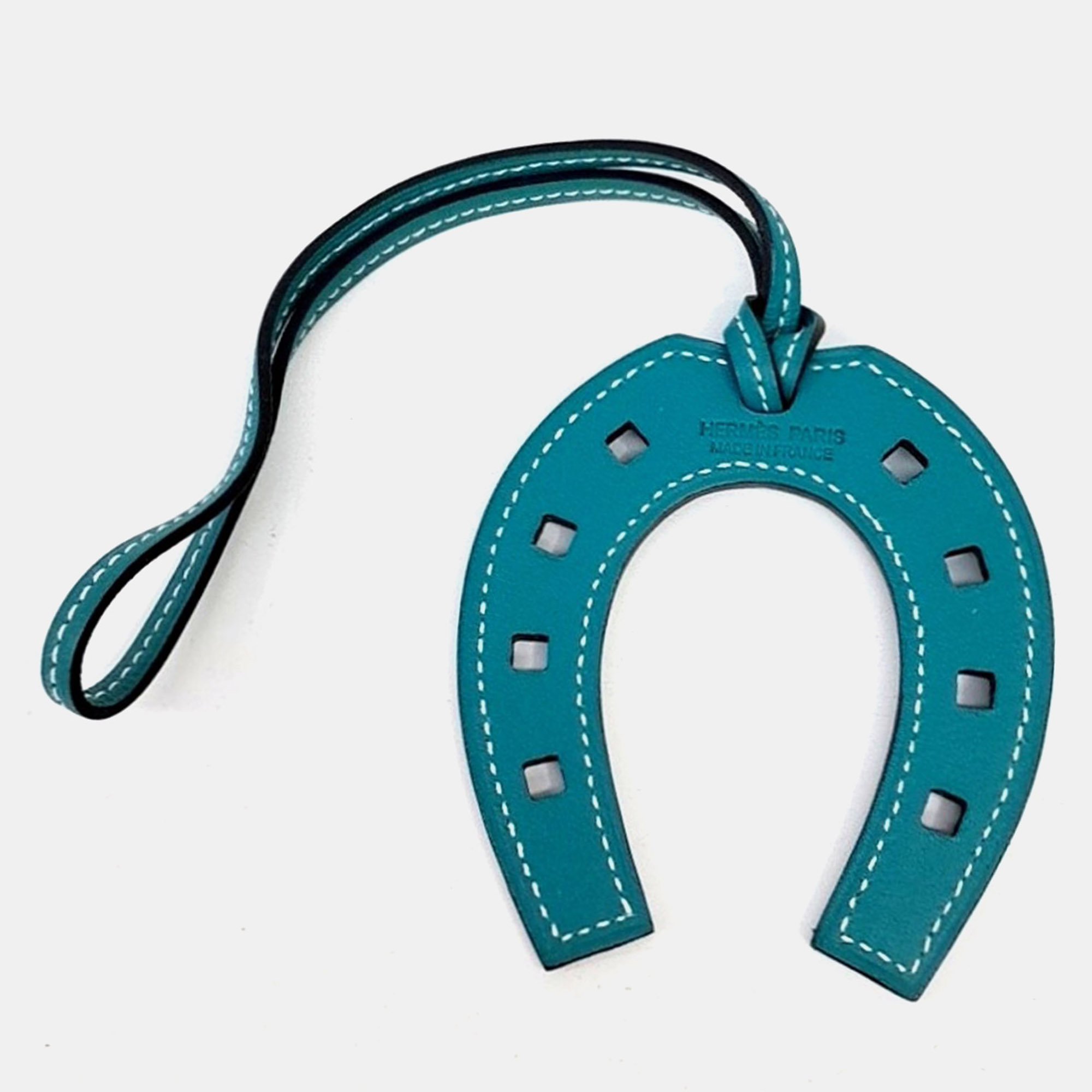 

Hermès horseshoe bag charm, Blue