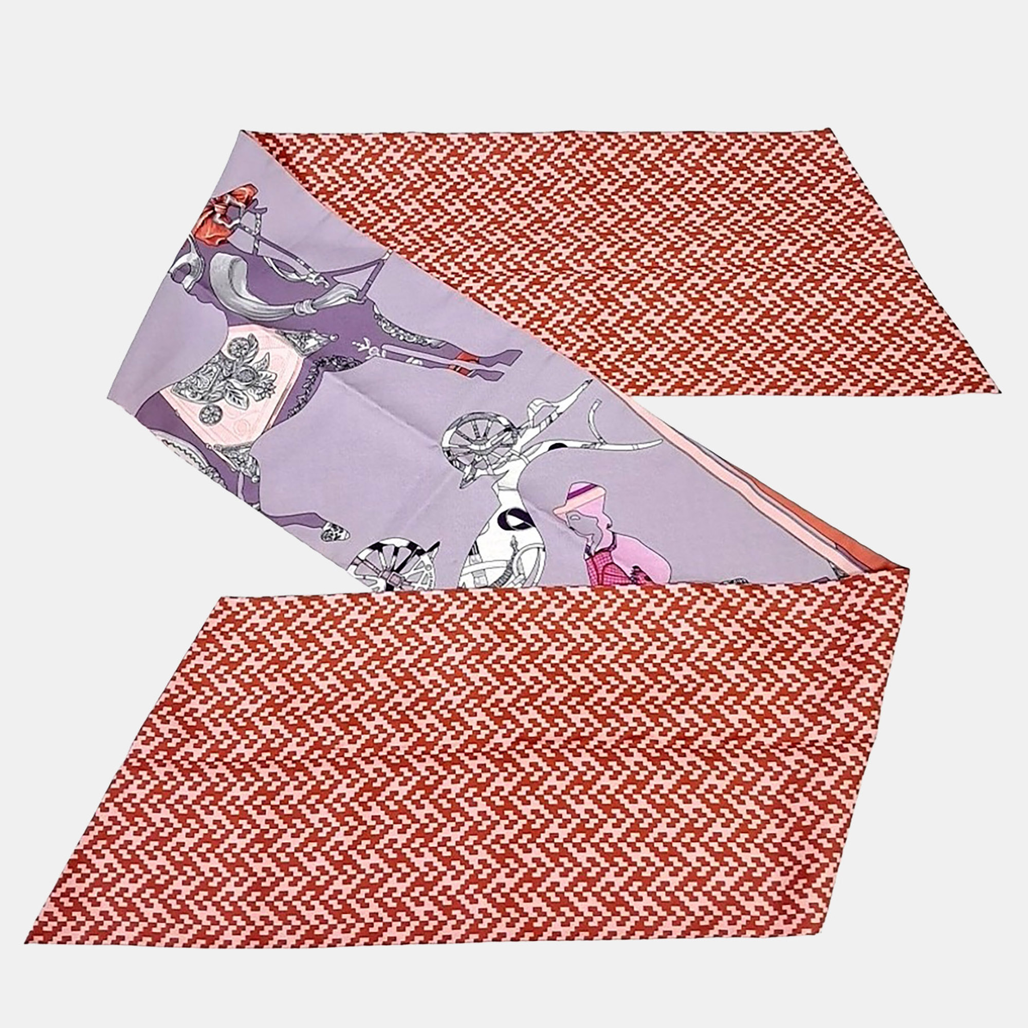 Click to view more detailed imagery on our partner's website Pre-owned Hermes Hermès Silk Multicolor Maxi Twilly