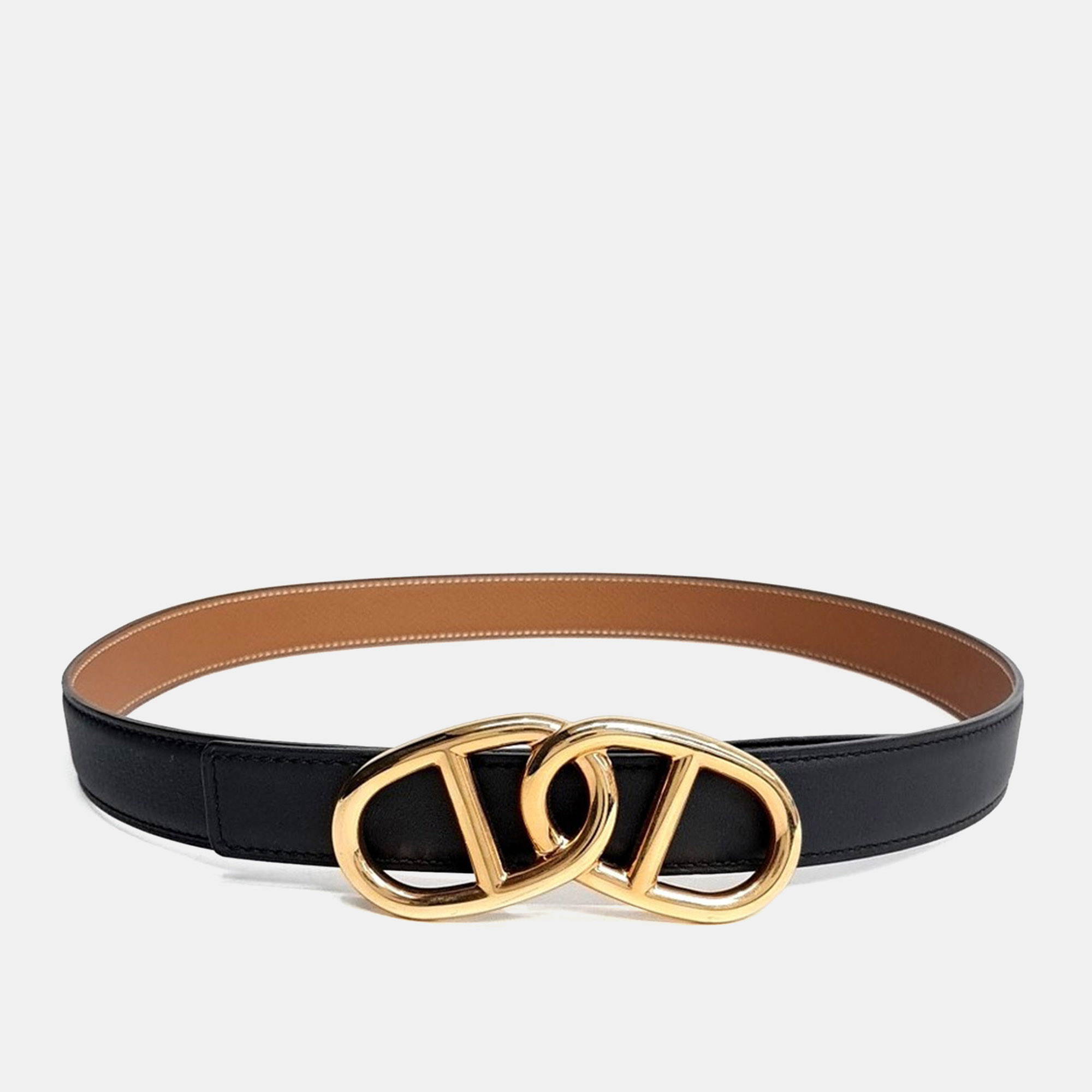 

Hermès Chandal Reversible Belt (B), Black