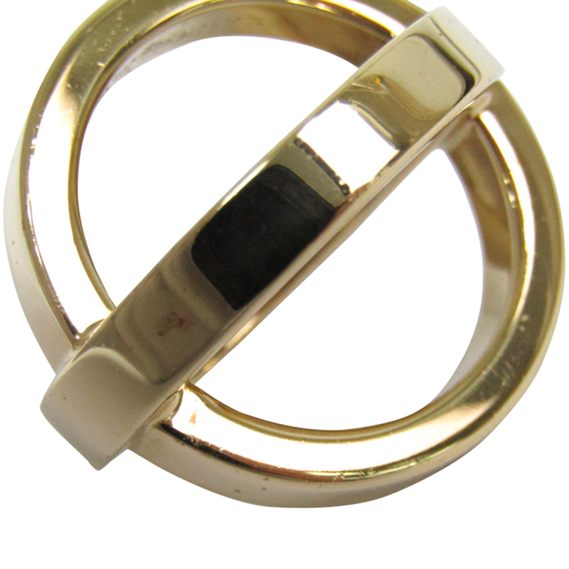 Hermes HERMES scarf ring BIJOUTERIE FANTAISE metal light gold ladies |  eLADY Globazone