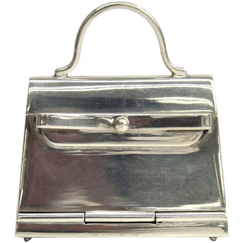 Hermes Kelly Sterling Silver Silver Pill Case Hermes | The Luxury Closet