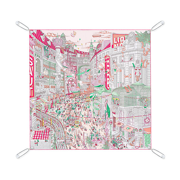 Pre Owned Hermes Scarf Display System