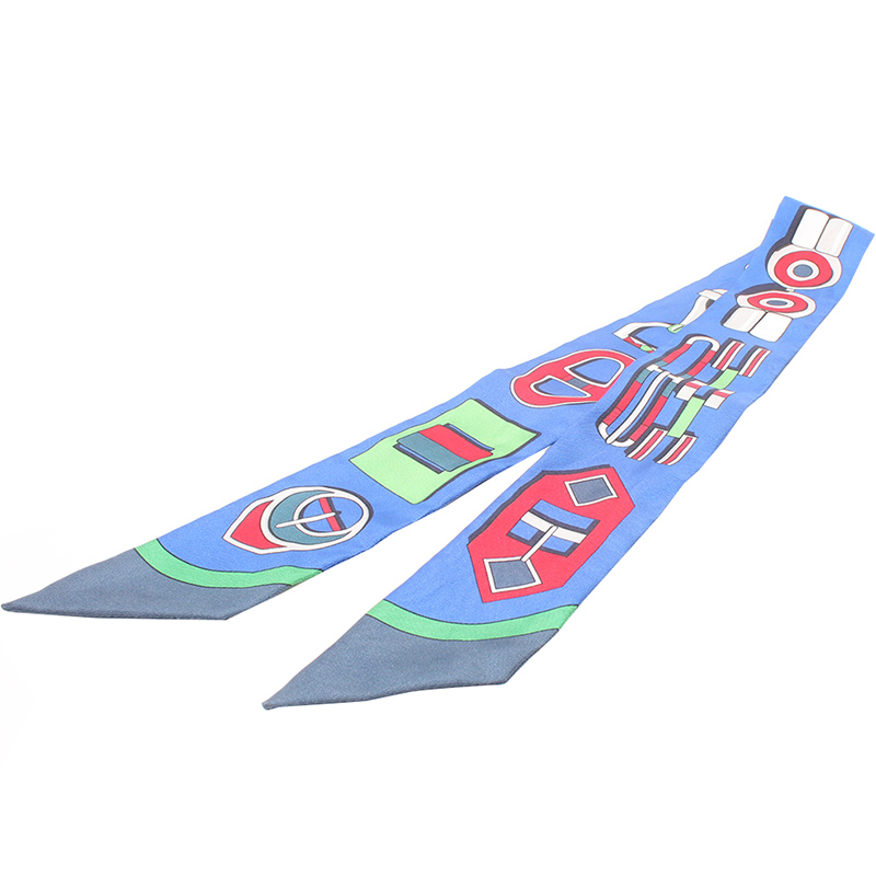 

Hermes Blue Twilly Scarf