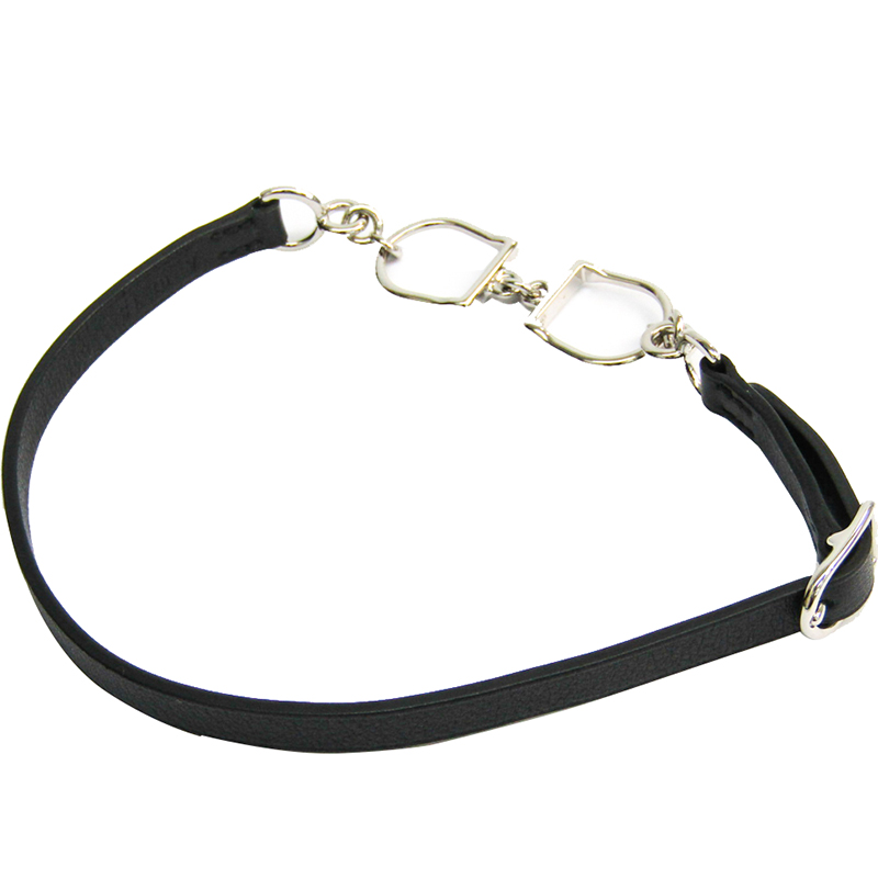 

Hermes Etriers Double Tour Black Leather Palladium Bracelet