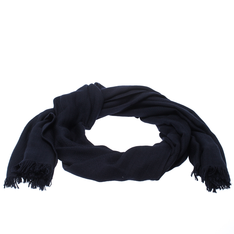 blue cashmere infinity scarf