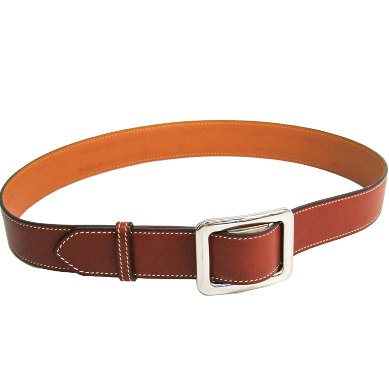 Hermes Brown Leather Belt 