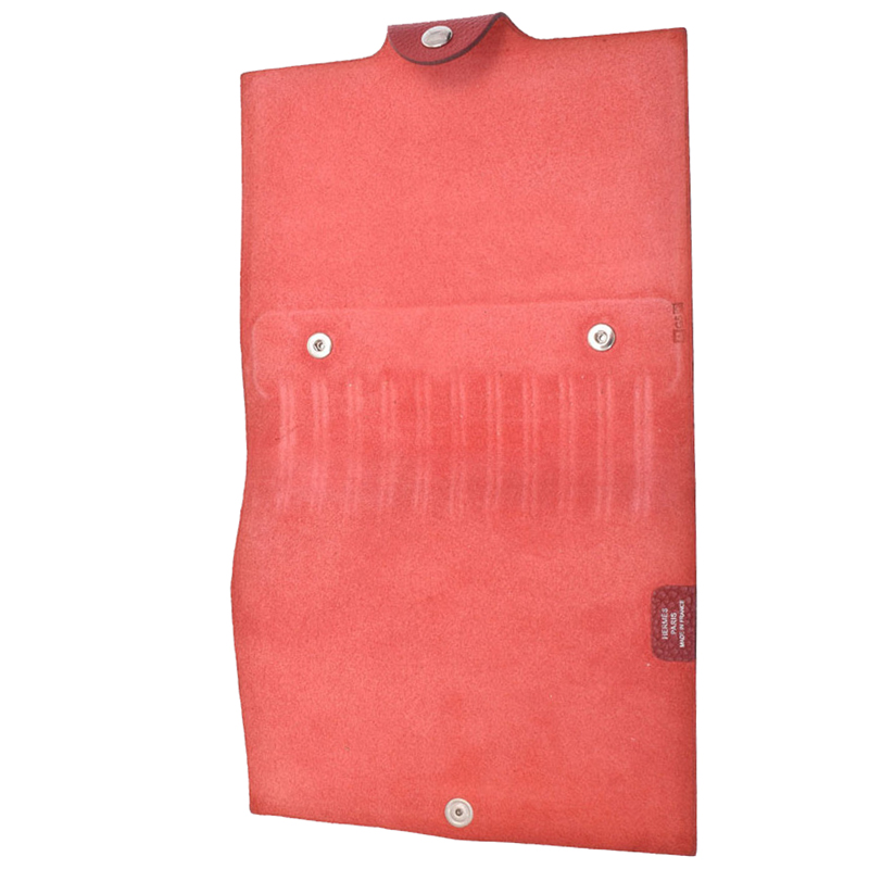 

Hermes Rouge Togo Leather Cover, Red