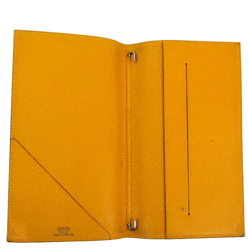 

Hermes Yellow Courchevel Leather Agenda Planner Cover
