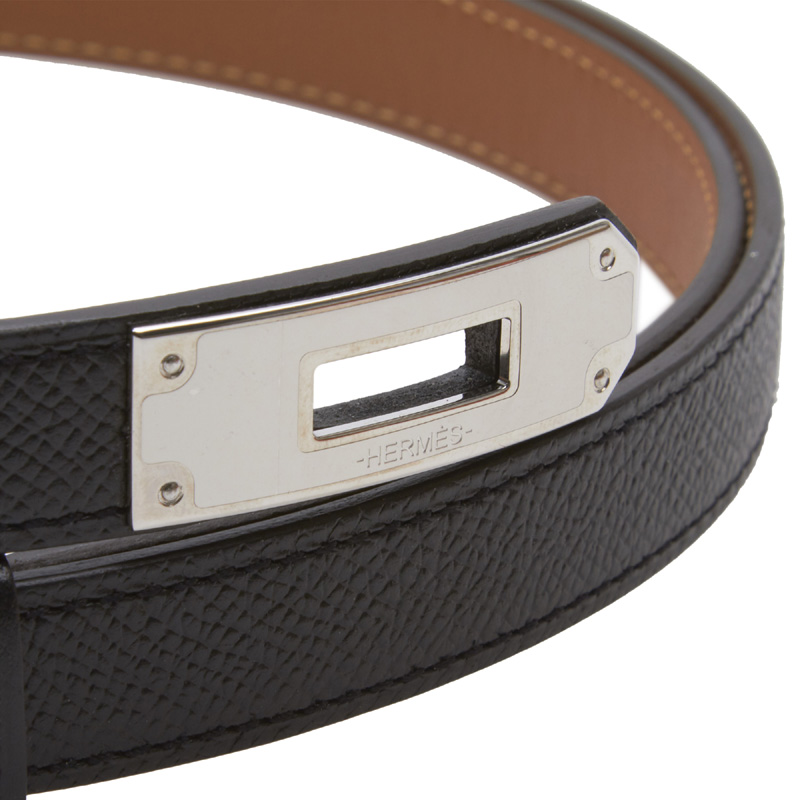 

Hermes Black Epsom Leather Kelly Belt