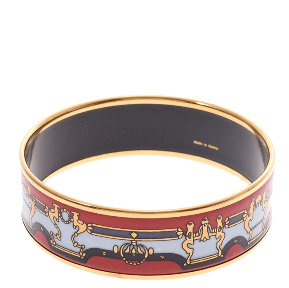 

Hermès Emmaille Multicolor Gold Plated Bracelet GM