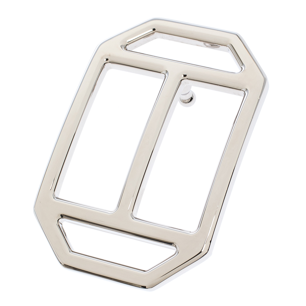 

Hermes Silver Metal Tone H Hexagonal Buckle