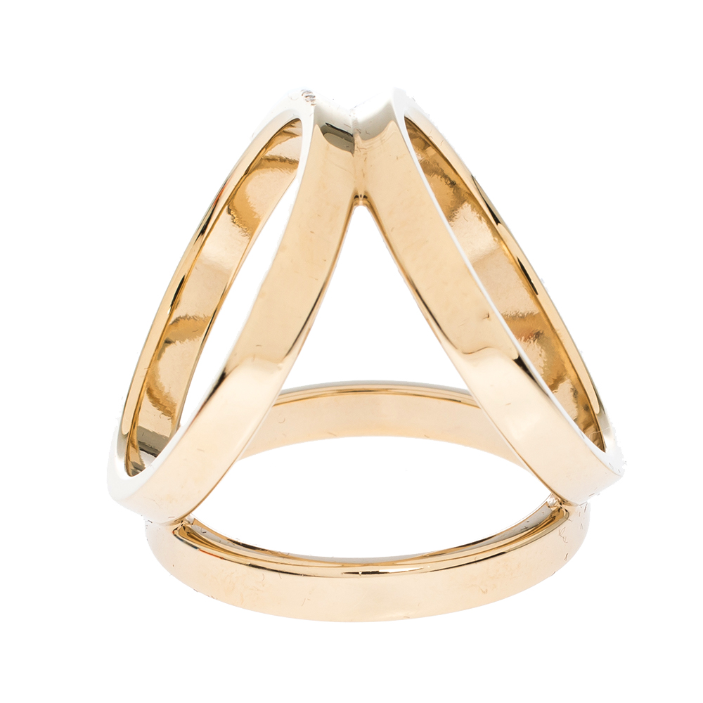

Hermes Trio Permabrass Scarf Ring, Gold