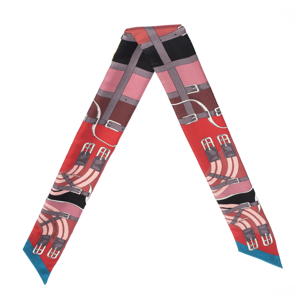 Pre Owned Hermes Multicolor Mors A Jouets Silk Twilly