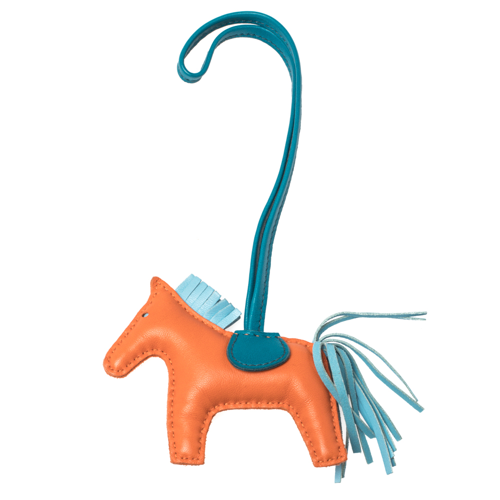 

Hermes Tri Color GriGri Rodeo Horse Bag Charm PM, Multicolor