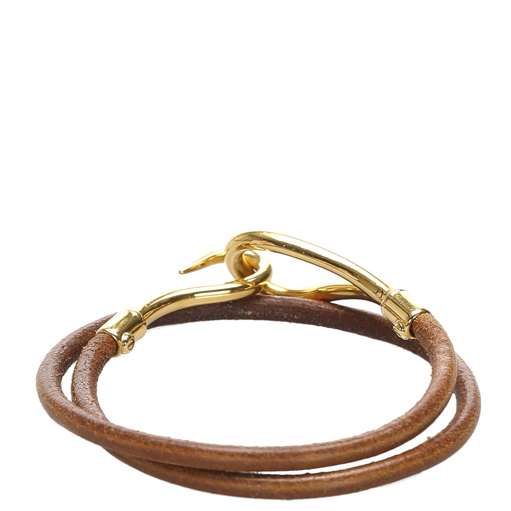 

Hermes Brown Hook Double Tour Bracelet