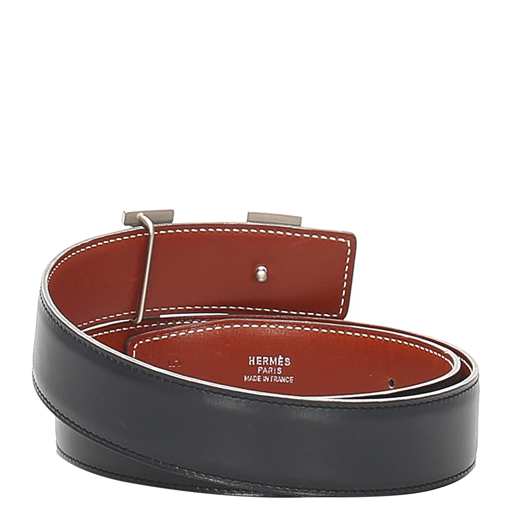 

Hermes Black Calf Leather Constance Belt