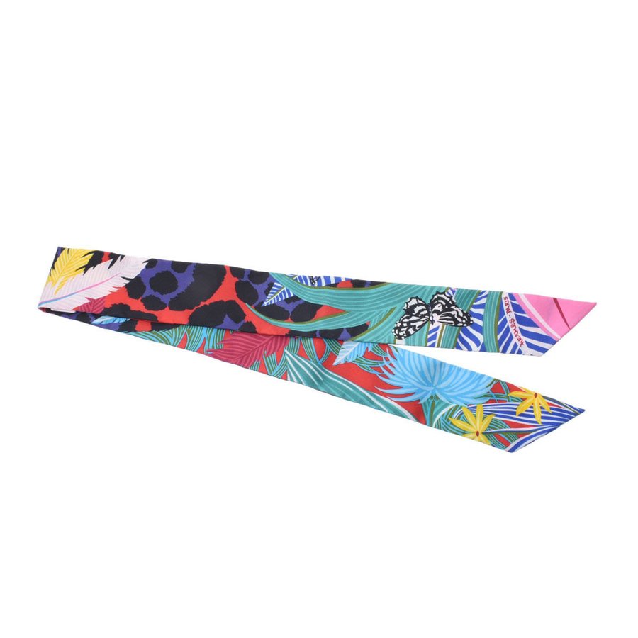 

Hermes Multicolor Silk Twilly Scarf