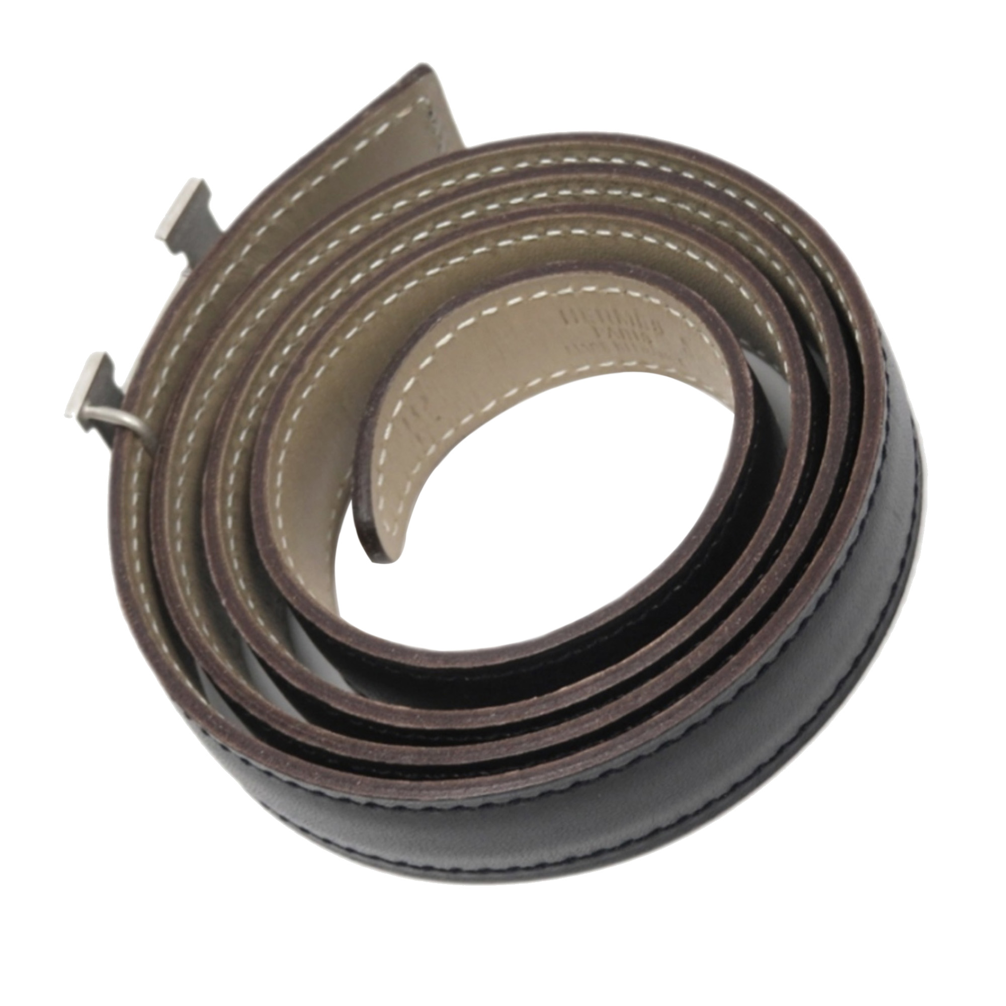

Hermes Black Leather Constance Belt