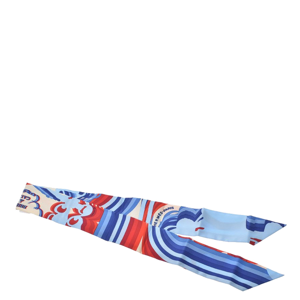 

Hermes Multicolor Silk Twilly Scarf