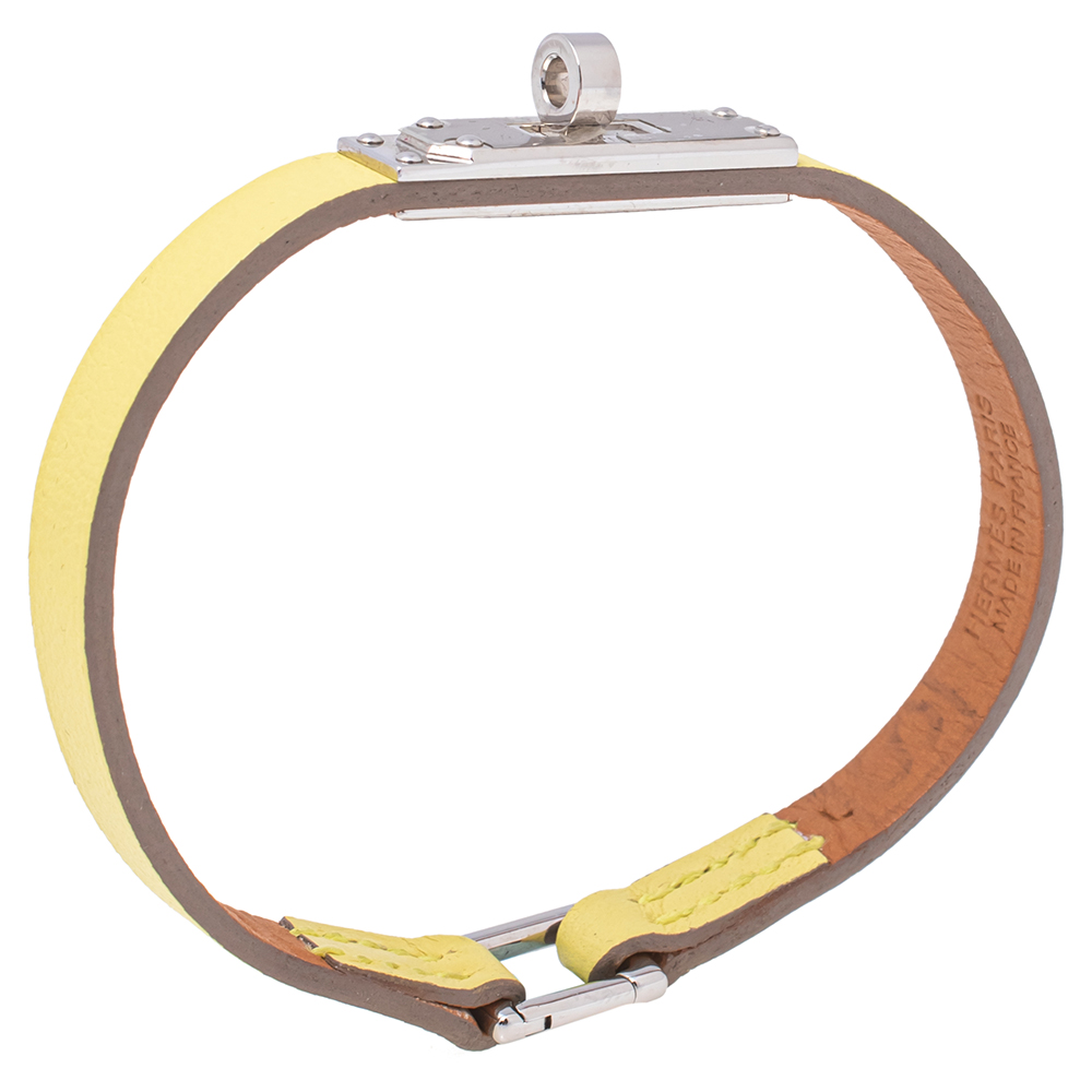 

Hermès Yellow Leather Micro Kelly Bracelet