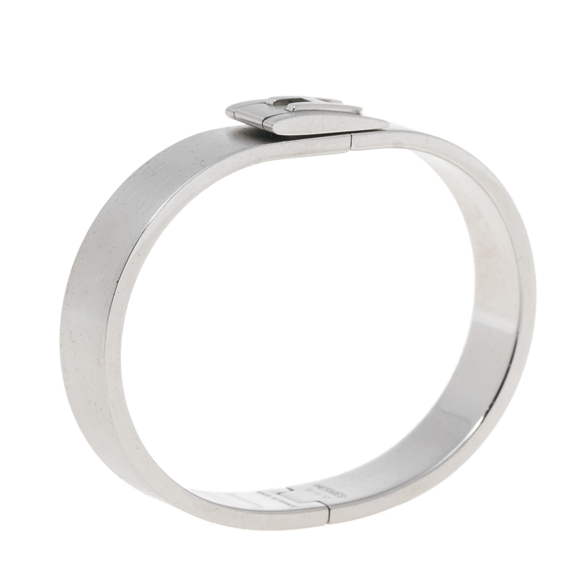 

Hermes Palladium Plated Jet Bracelet, Silver