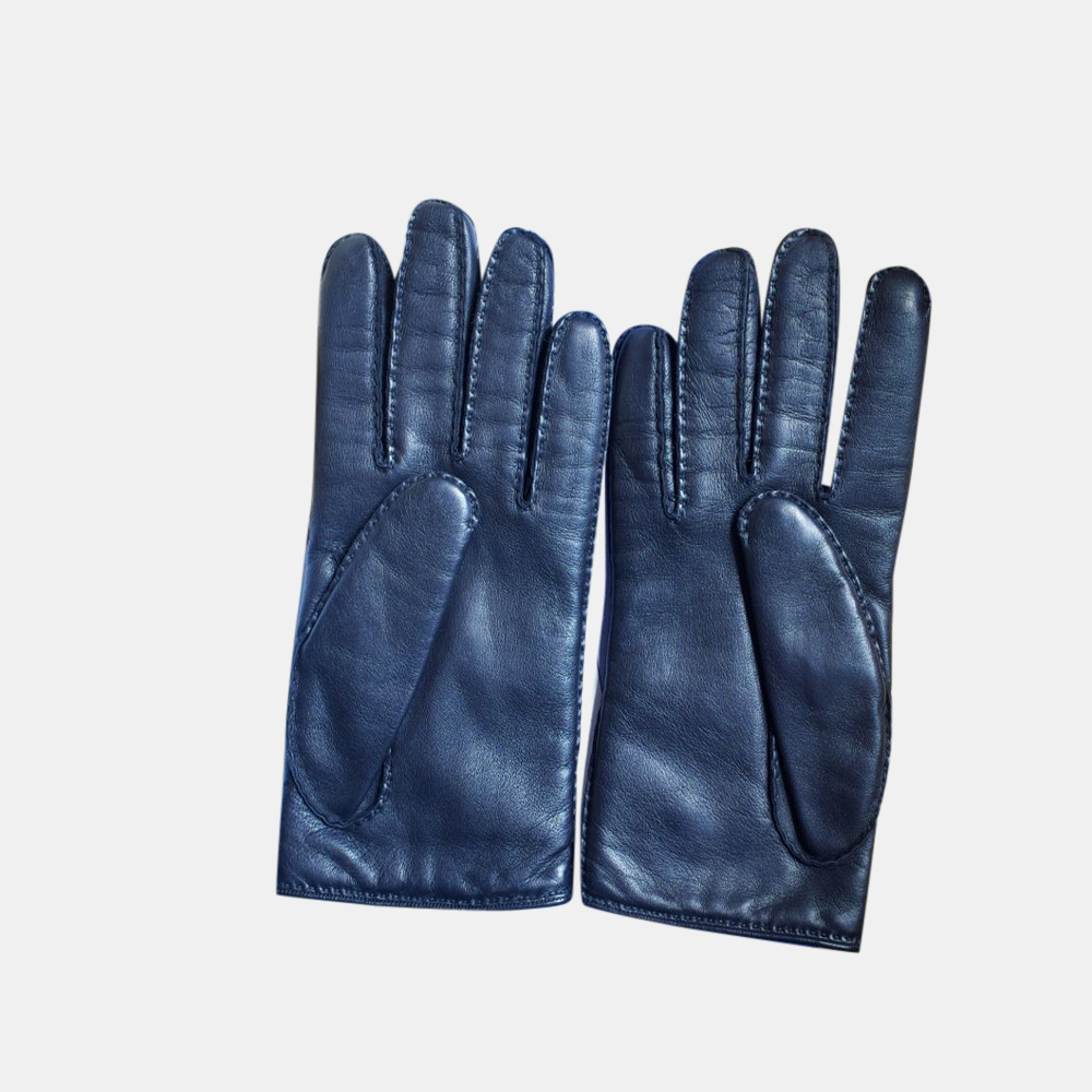

Hermes Black Leather Gloves