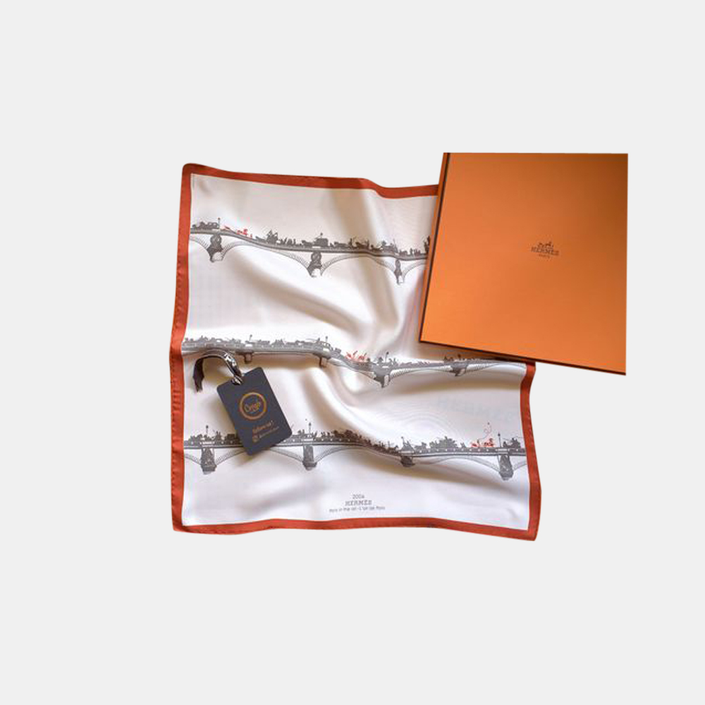 

Hermes Multicolor Silk Gavroche Square Scarf