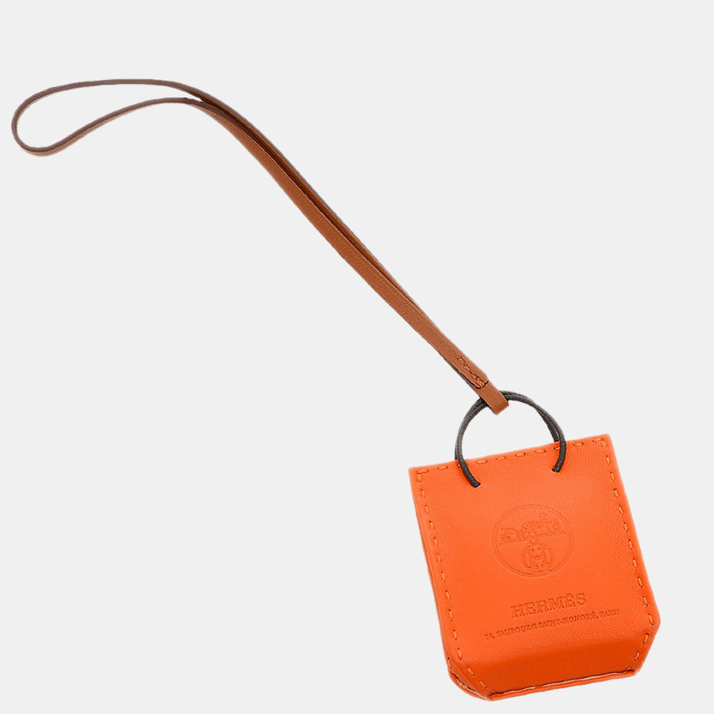 

Hermes Sack Orange Shopper Type Bag Charm Annu Milo Fu
