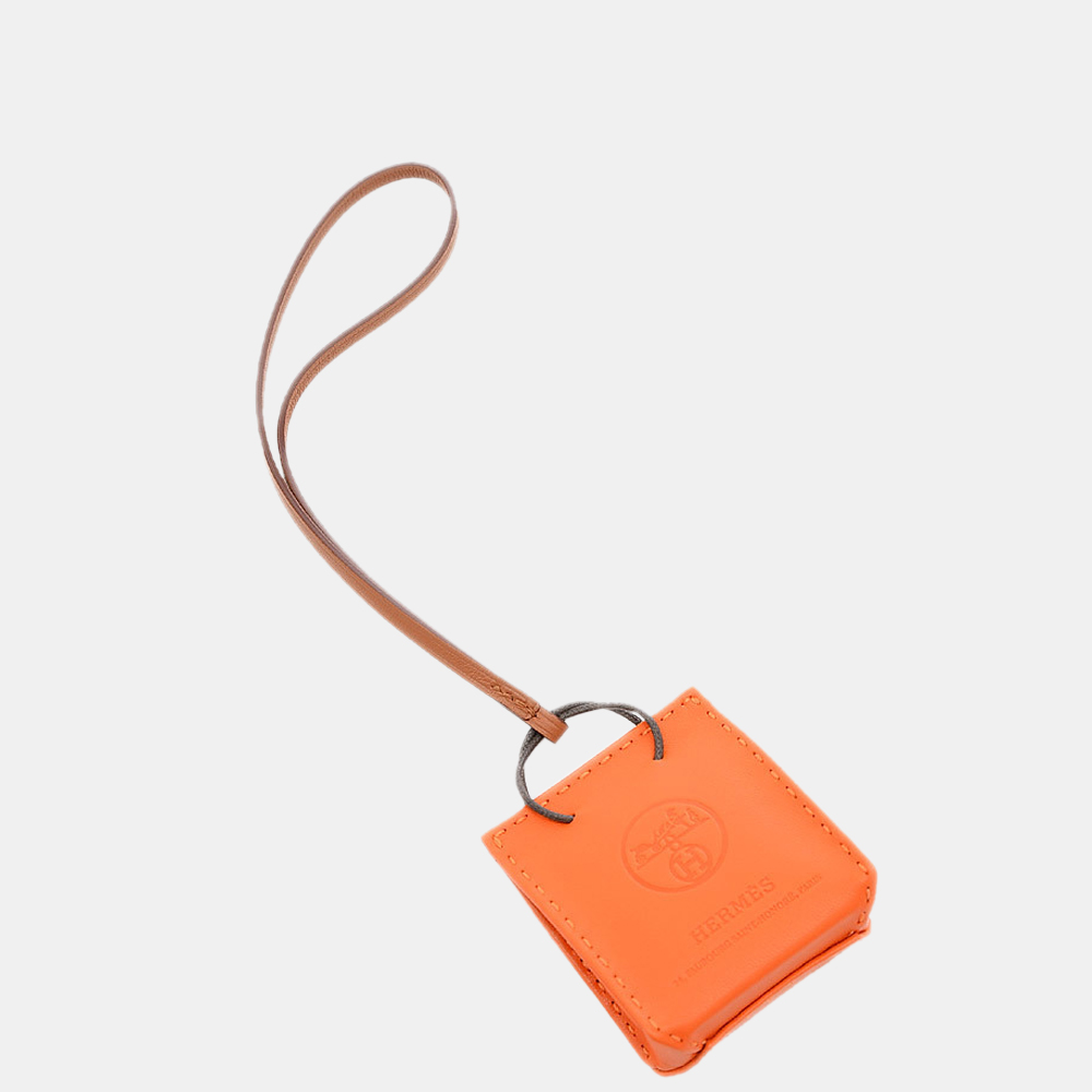 

Hermes Sack Orange Bag Charm Shopper Type Anumilo Fu Y Engraved