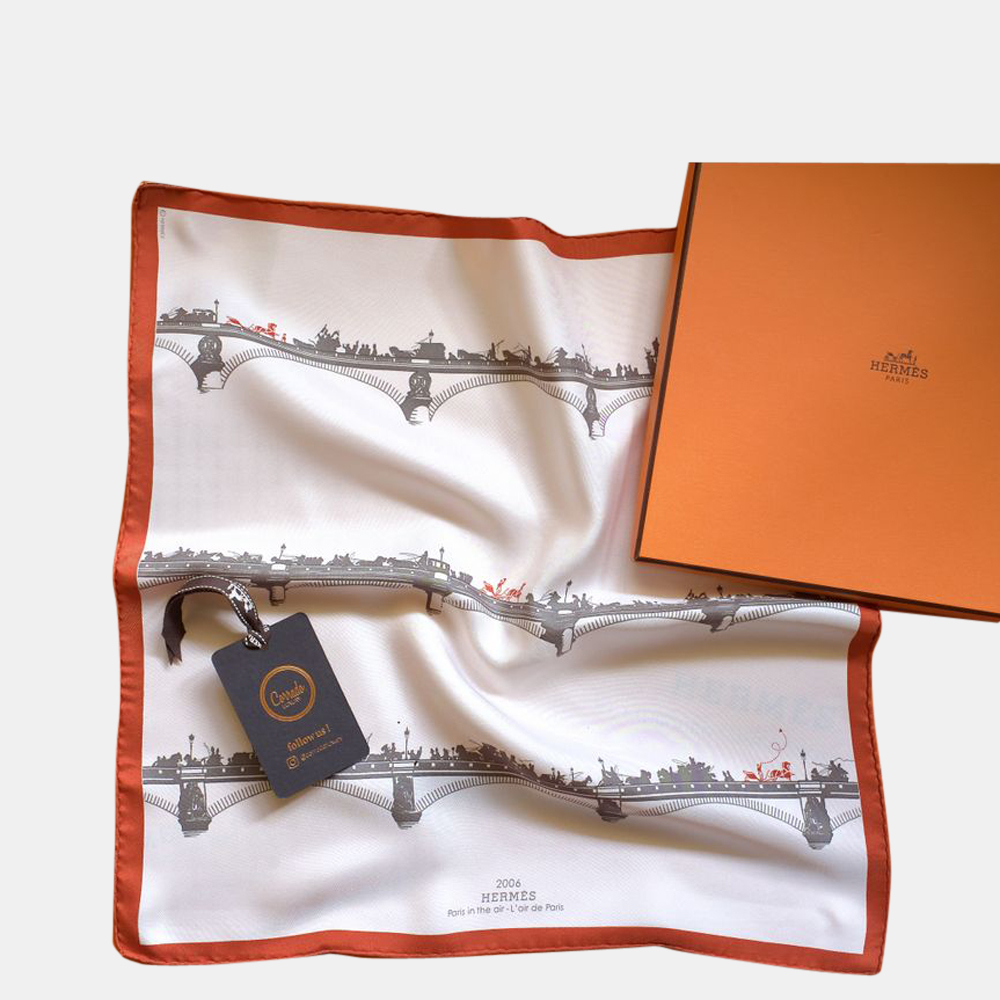 

Hermes Brown Gavroche Scarf Size, Multicolor