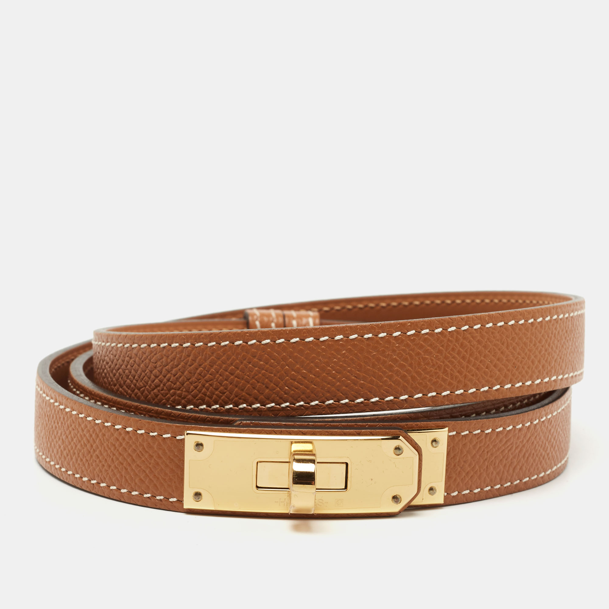 Hermes Gold Epsom Leather Kelly Belt Hermes | The Luxury Closet