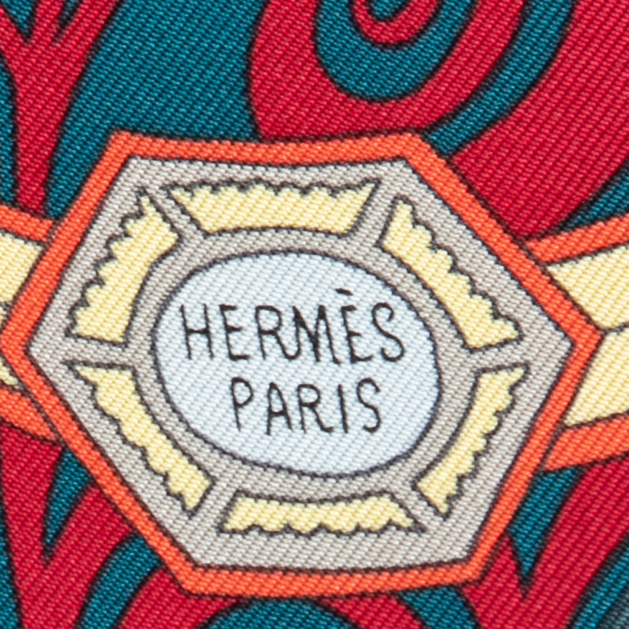 

Hermes Multicolor Les Tresors D'un Artiste Printed Silk Square Scarf