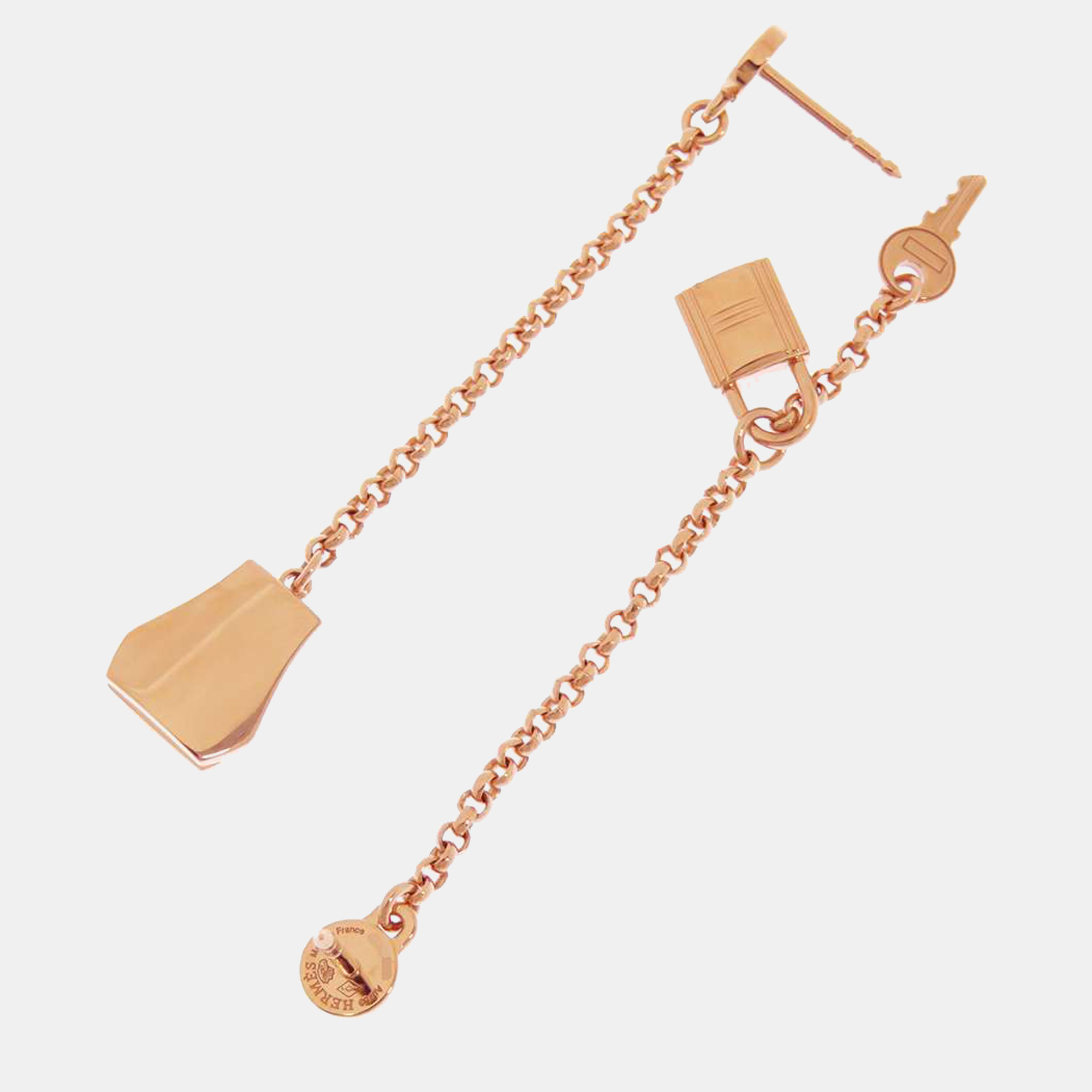 

Hermes Kelly 18K Rose Gold Earrings