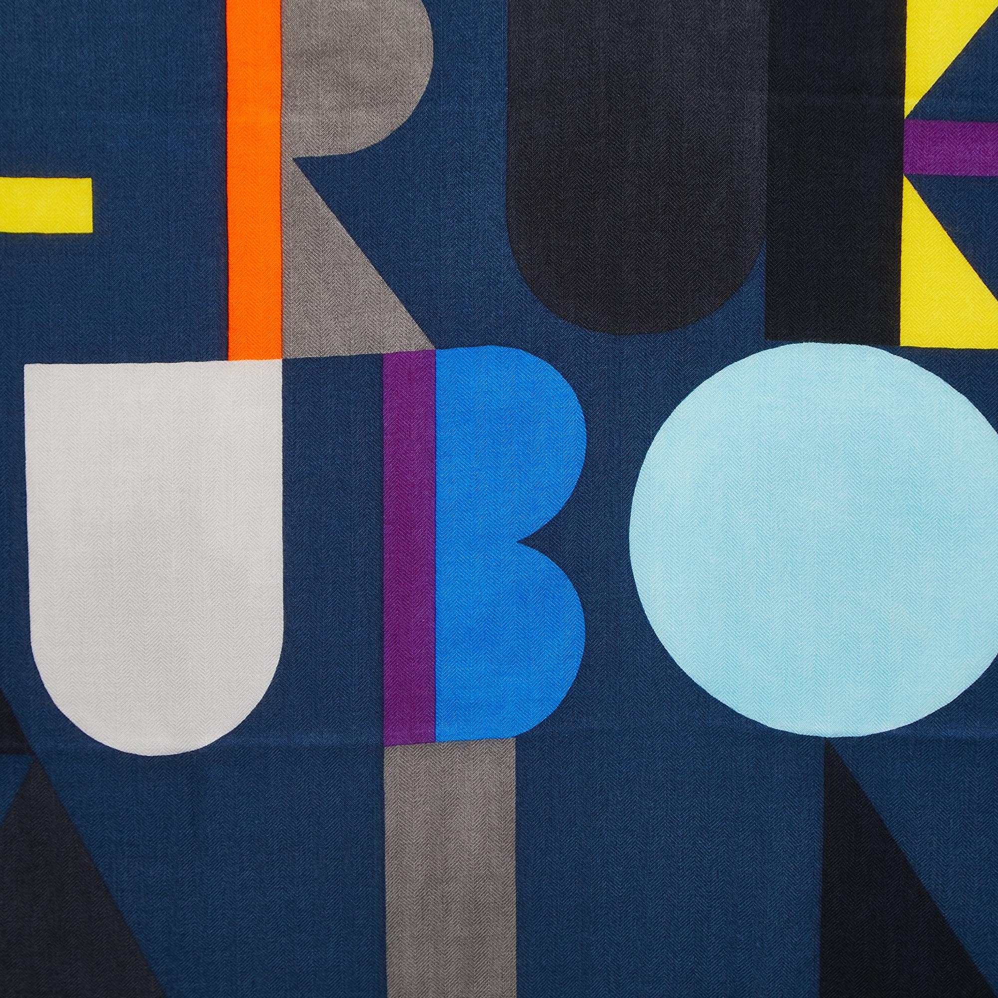 

Hermes Multicolor Printed Cashmere & Silk Square Scarf