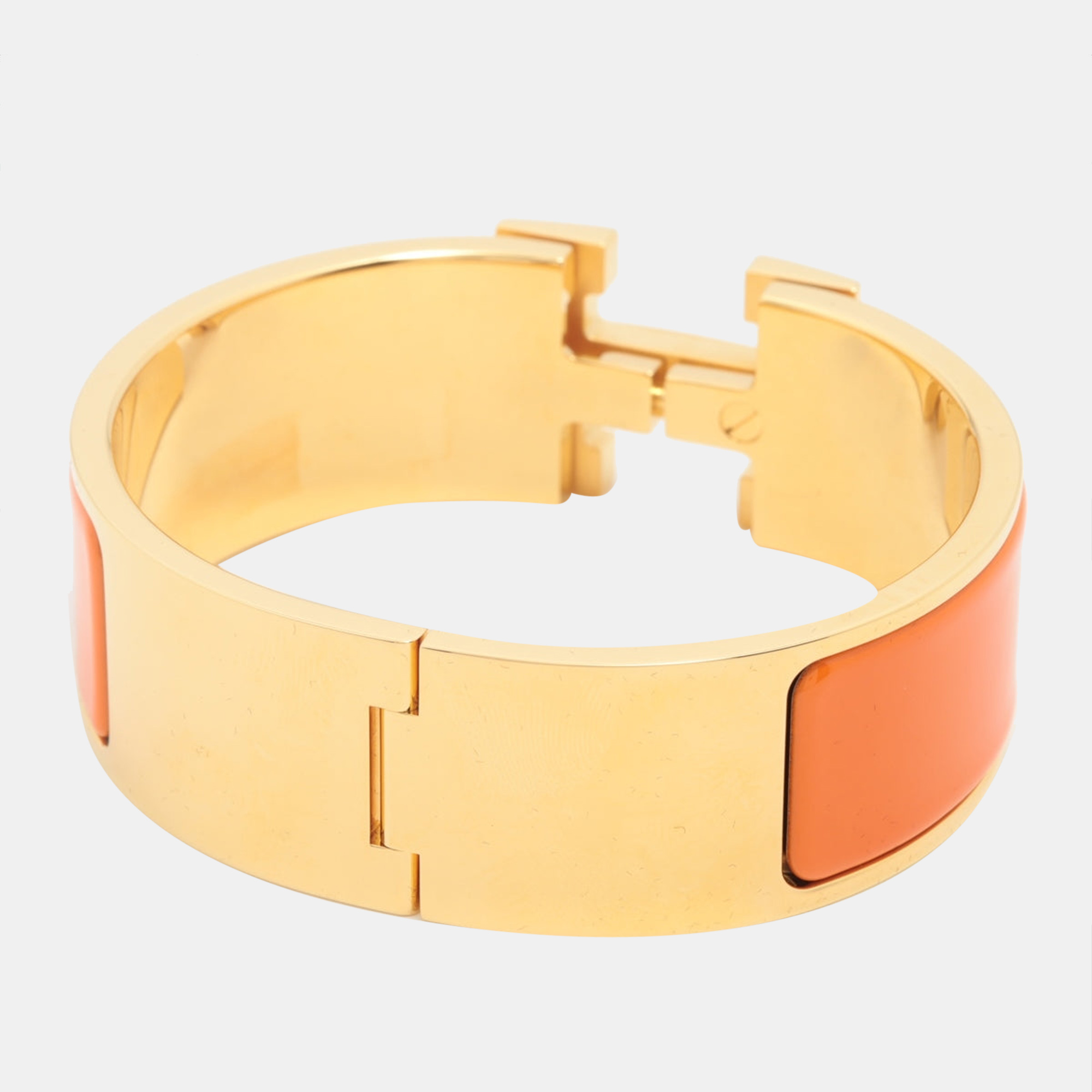 

Hermes H Bangle Clic Clac GM Bangle GP Orange × Gold