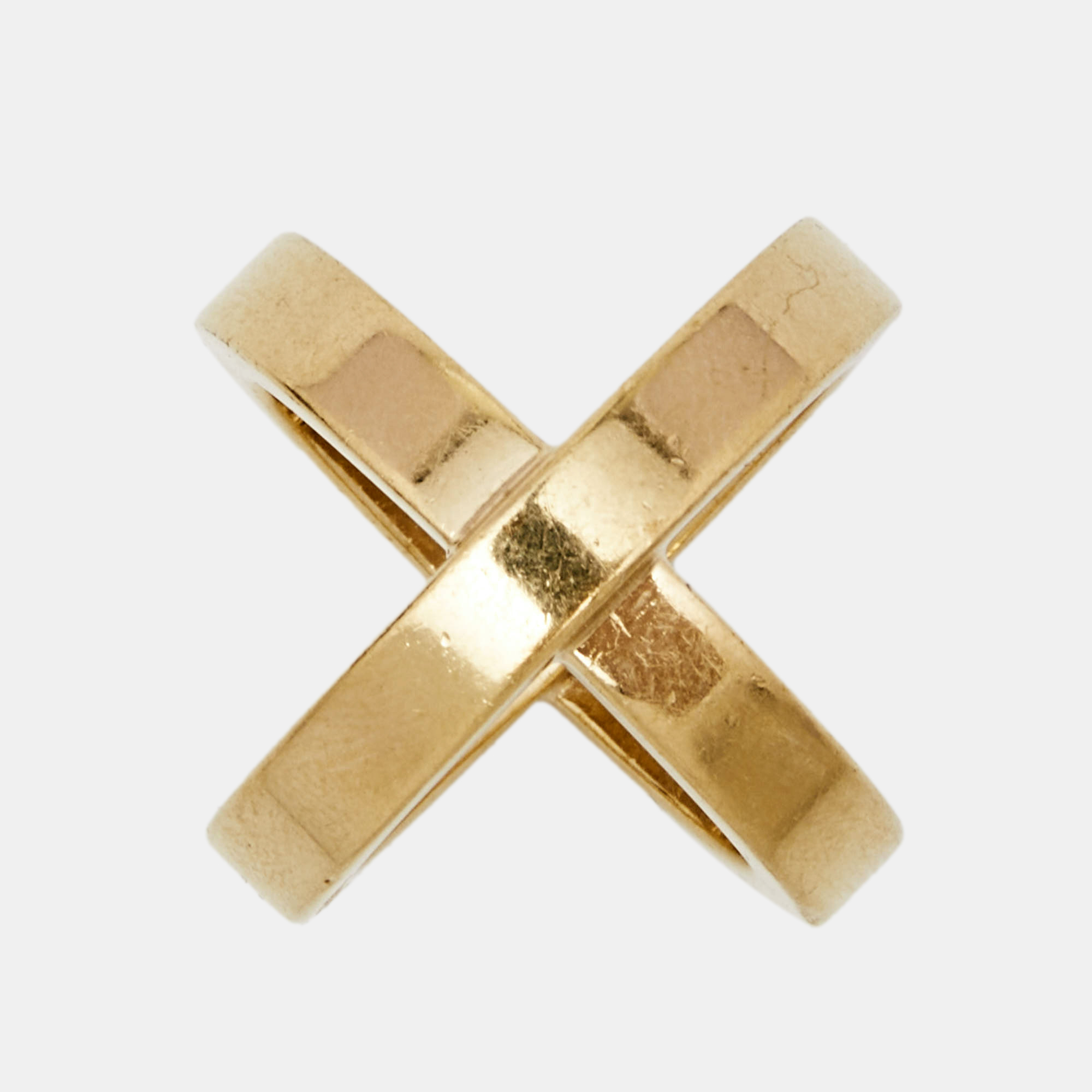 

Hermes Bijouterie Fantaisie Gold Plated Cosmos Scarf Ring