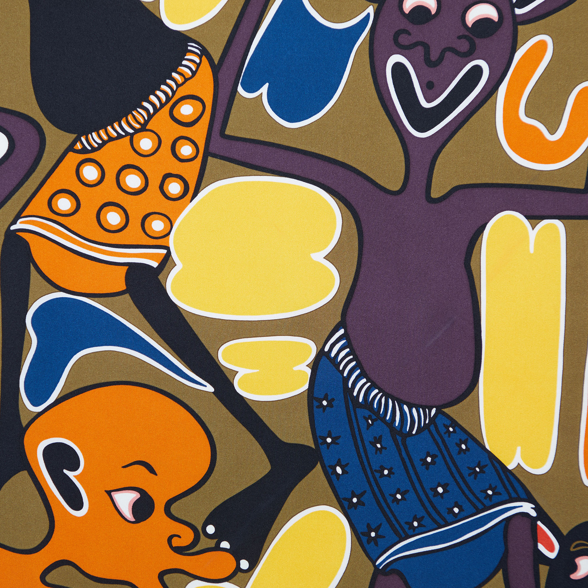 

Hermès Multicolor Lilanga Printed Silk Square Scarf