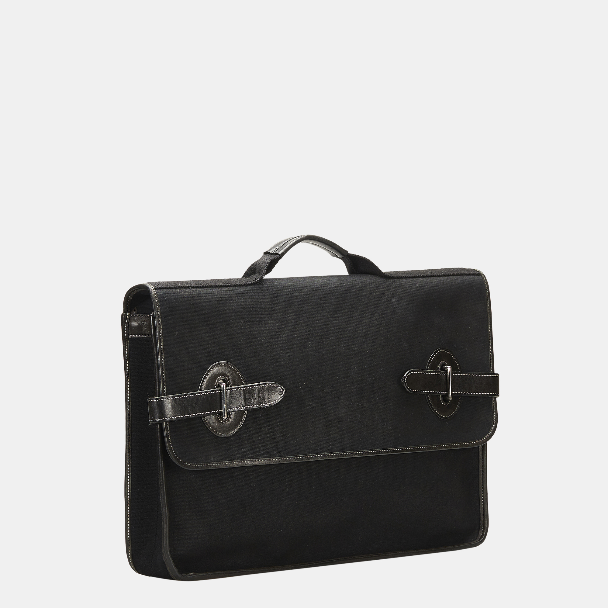 

Hermes Black Toile Buenaventura MM