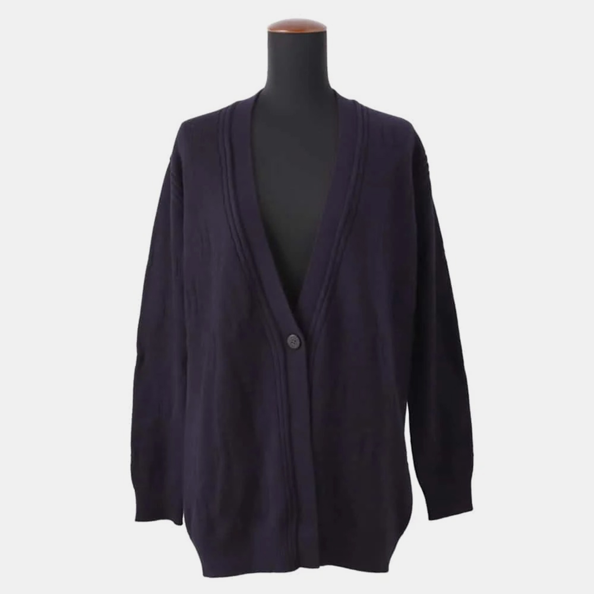 

Hermes Navy Wool 100% cardigan Size, Navy blue