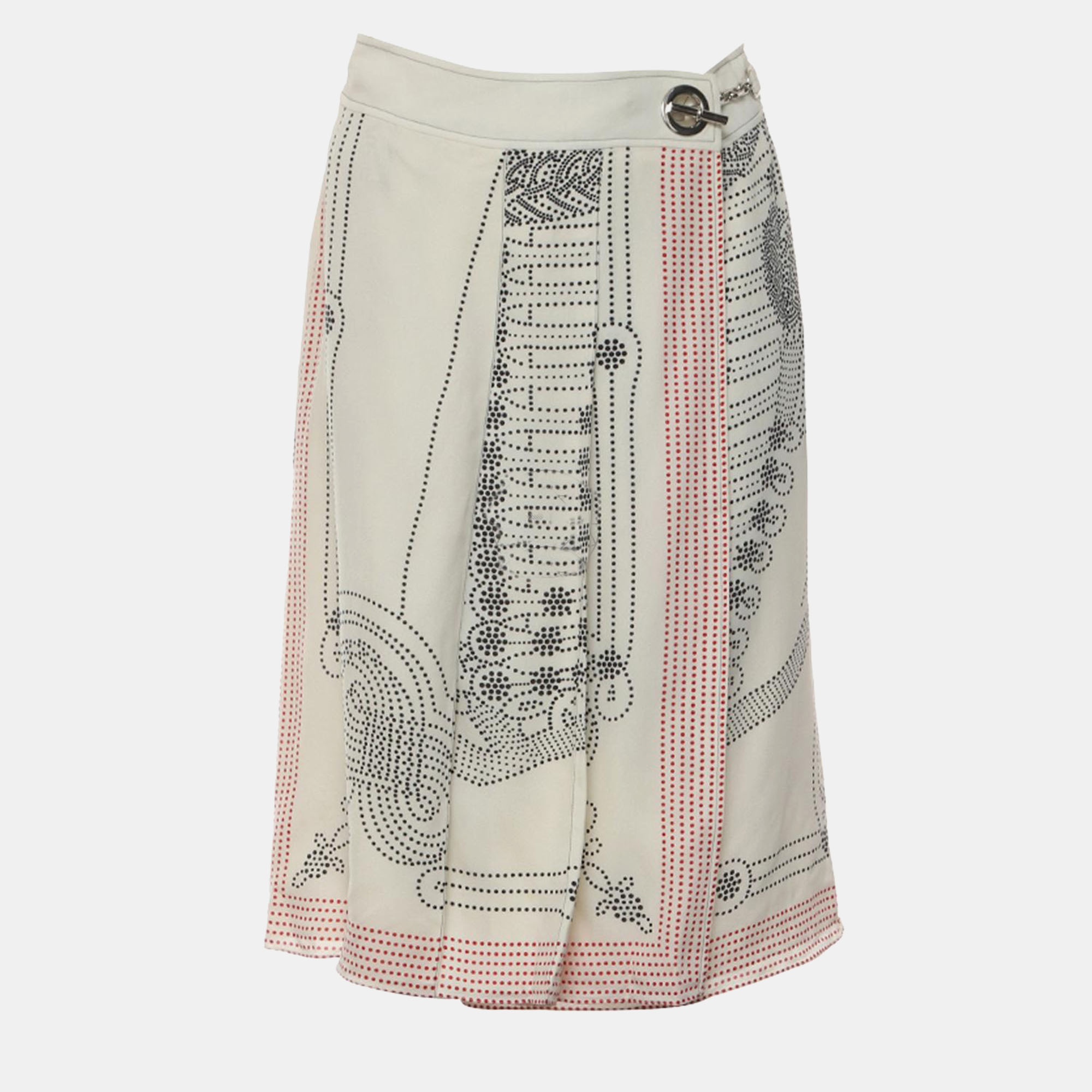 

Hermes Printed Chain d'Ancre Skirt, Pink