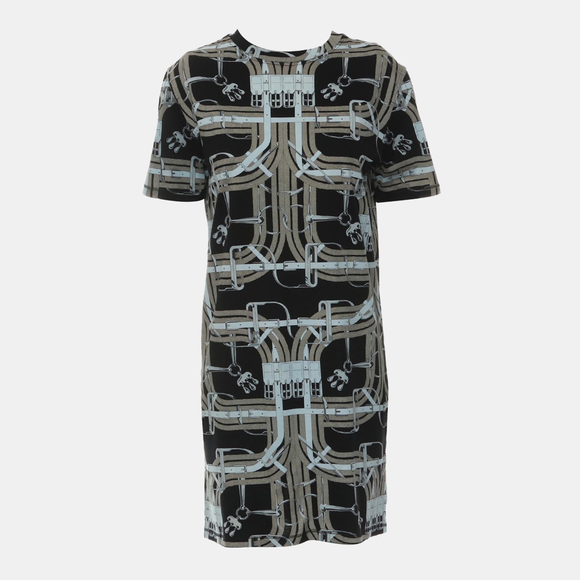 

Hermes Grey Printed Dress