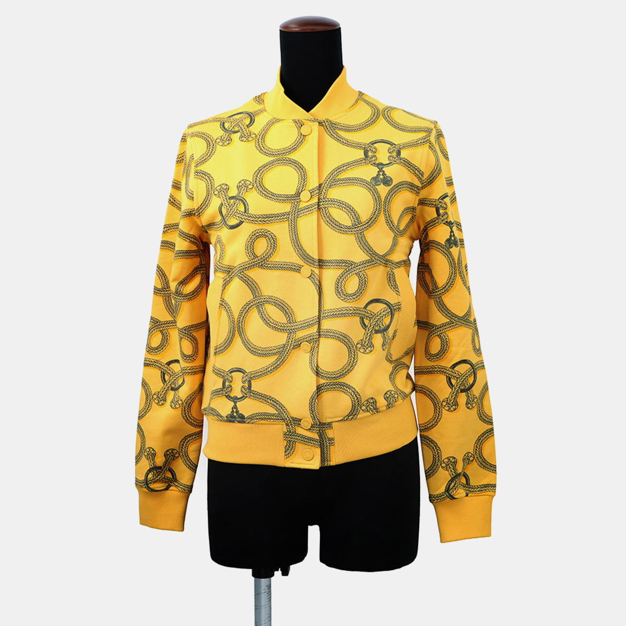 

Hermes Parfroy Remix Teddy Blouson Size  Jaune Mimosa Cotton100%, Yellow