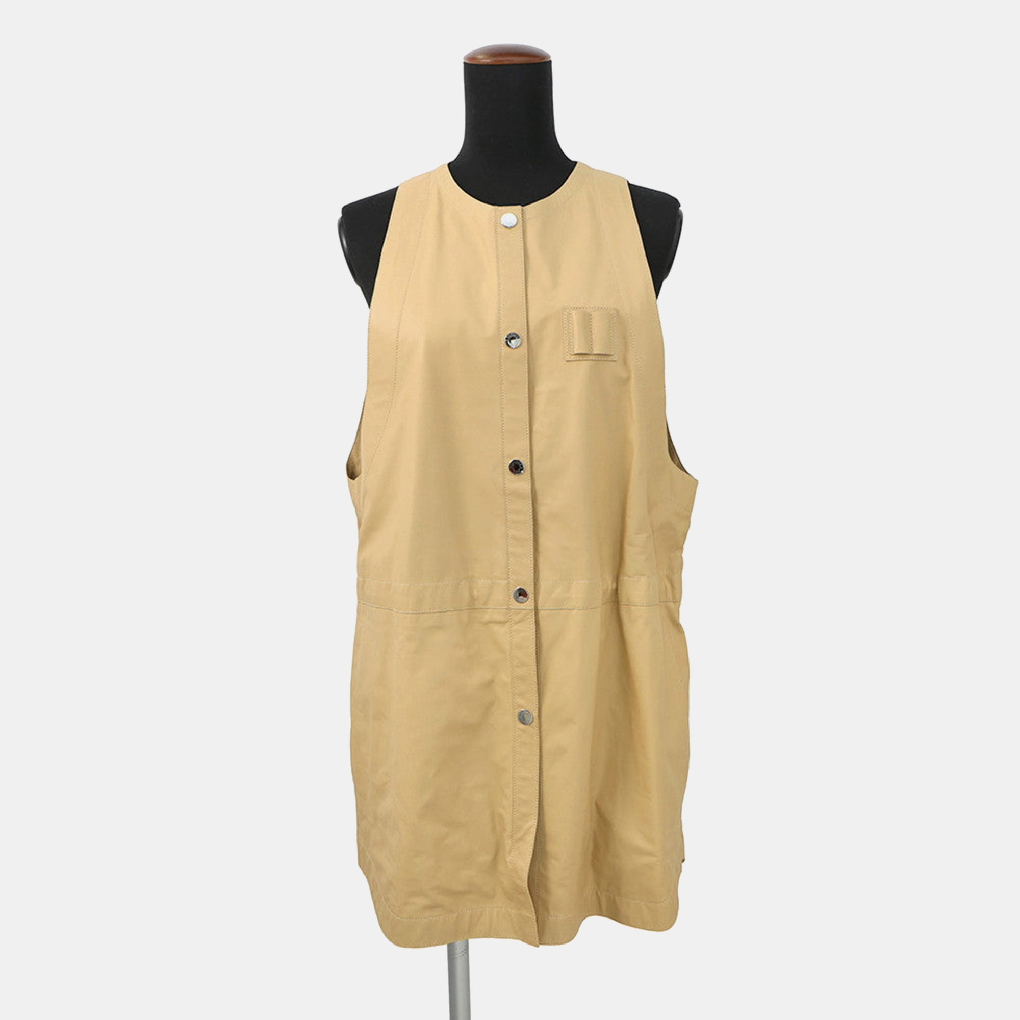 

Hermes Leather Gilet Size  Beige Calf Leather