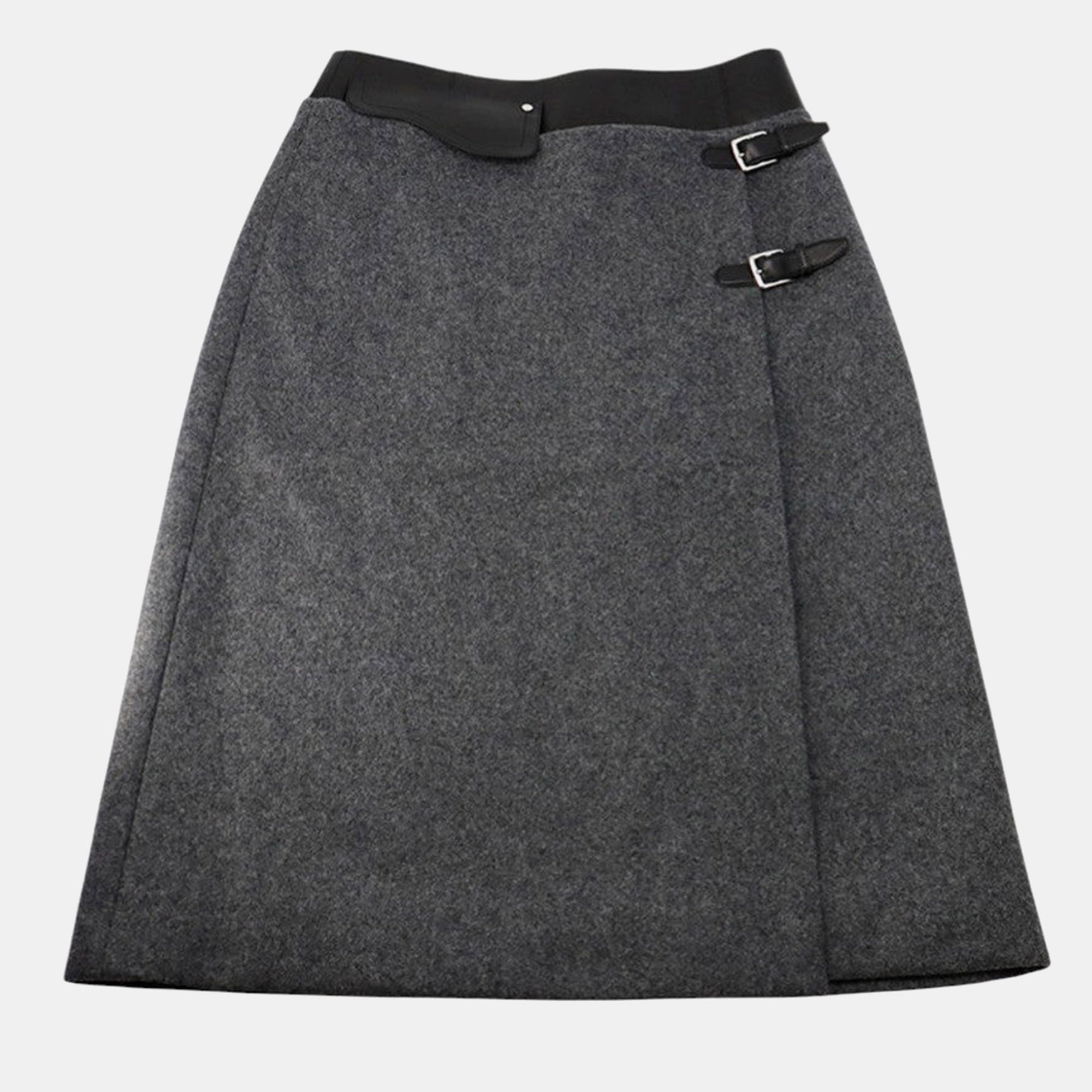 

Hermes Skirt With Basque Skirt Size  Gray/Black