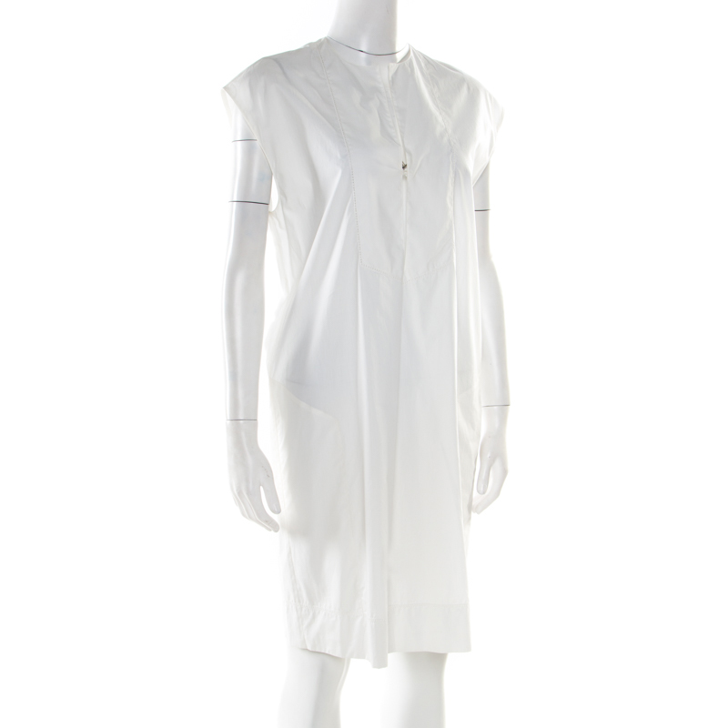 hermes white dress
